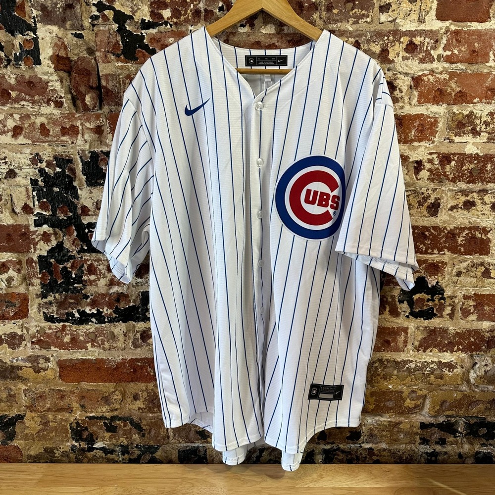 Nike Chicago Cubs Plain Blank Majestic Baseball Jersey XXL No Number / Name